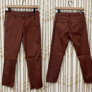 Prana Straight Leg Brown Women’s Organic Cotton Utility Gorpcore Hiking Pants 2